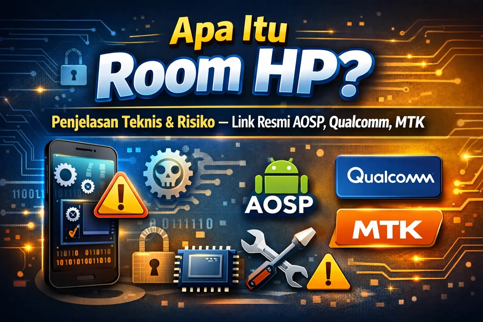 Apa Itu “Room HP”? Penjelasan Teknis & Risiko — Link Resmi AOSP, Qualcomm, MTK