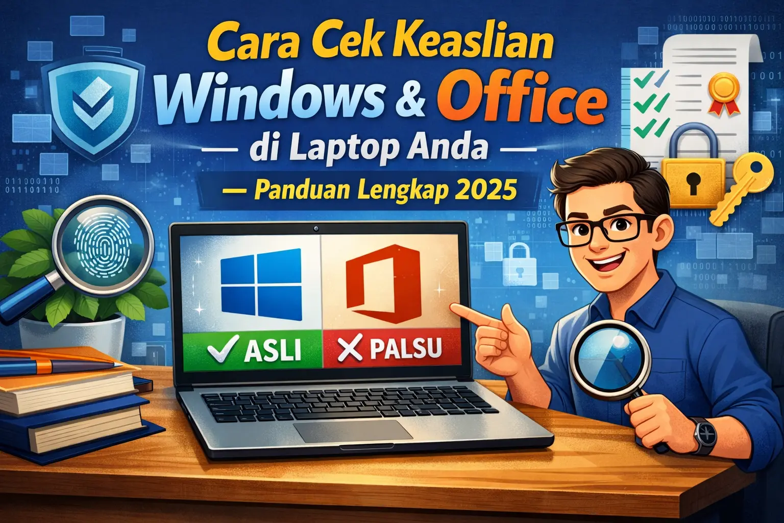 Cara Cek Keaslian Windows & Office di Laptop Anda — Panduan Lengkap 2025